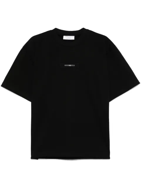 Société Anonyme Binary-embroidered T-shirt