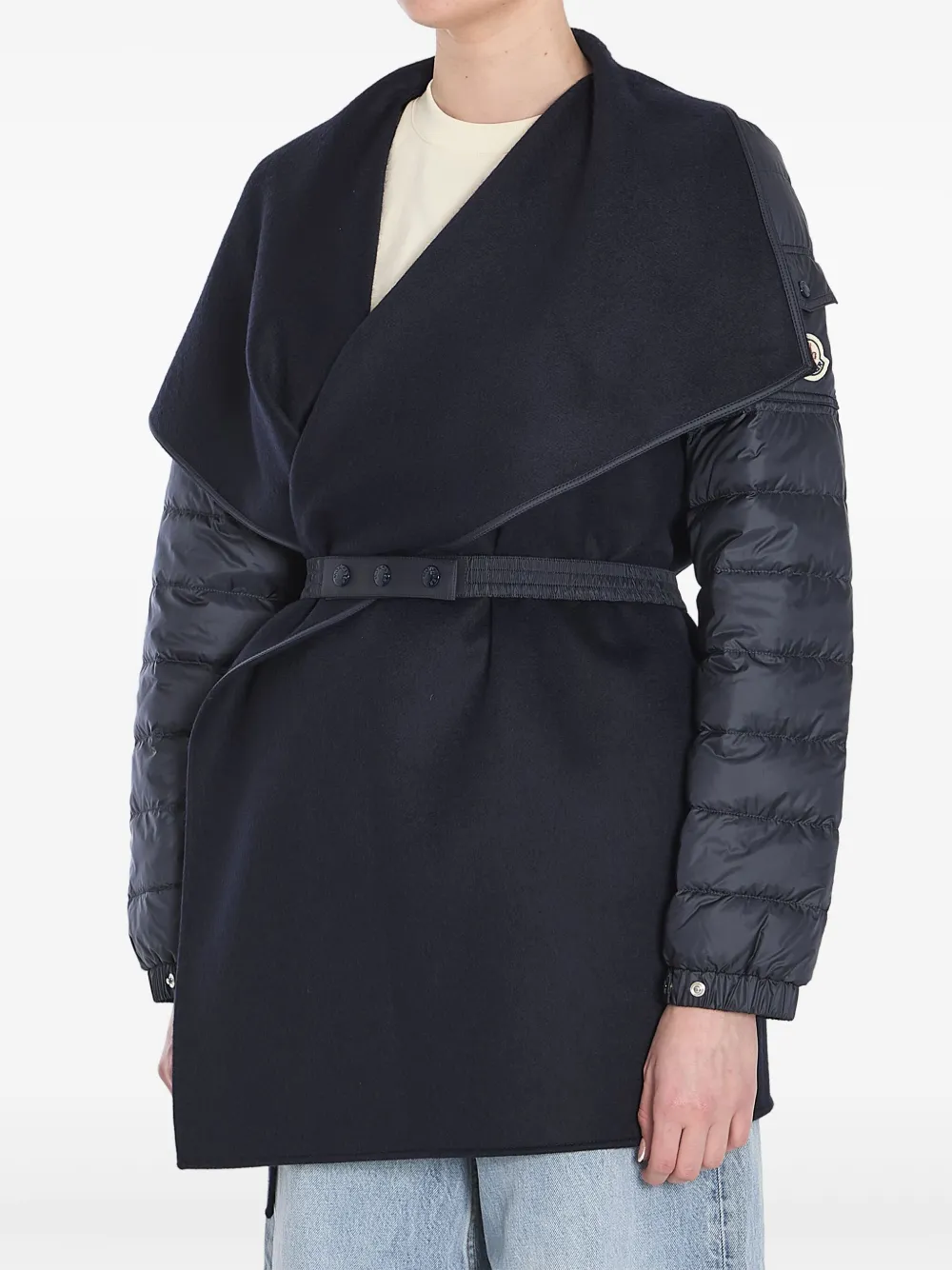 Moncler padded cape - Blauw