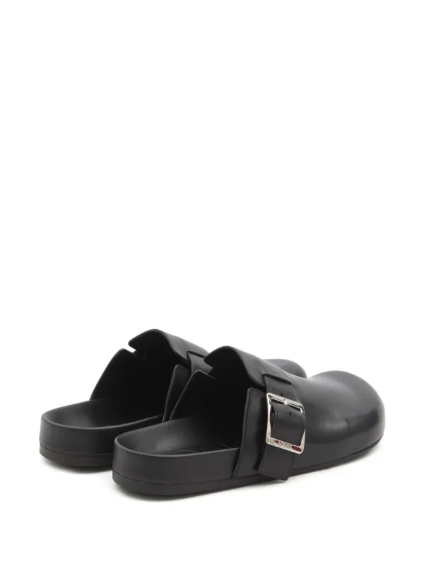 LOEWE EASY BUCKLE スリッパサンダル LOEWE Ease Buckle クロッグサンダル | ブラック | FARFETCH JP