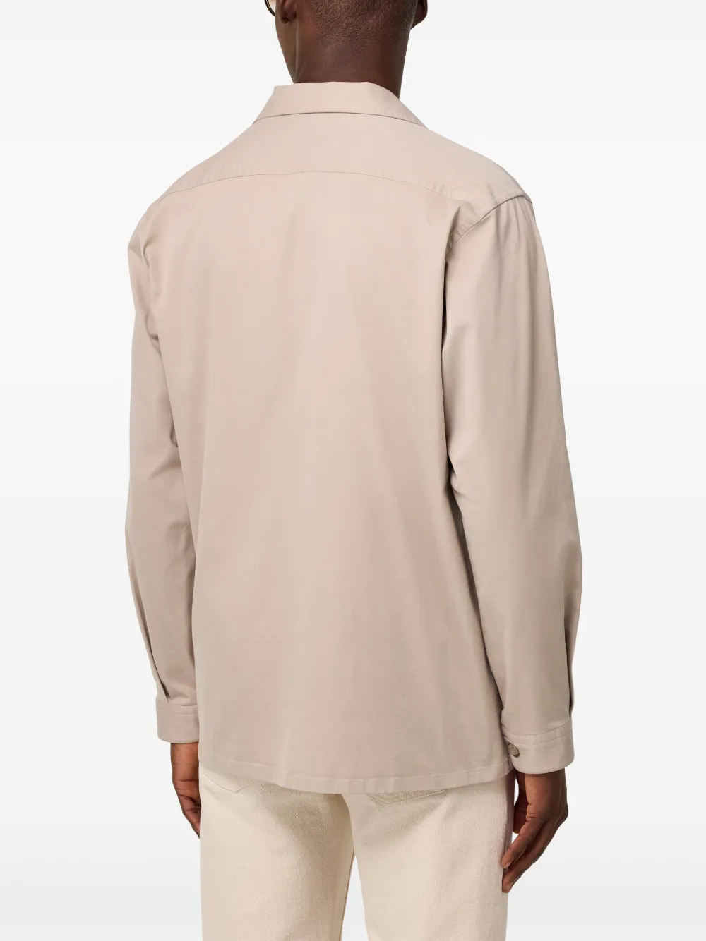 Boggi Milano Tencel shirtjack Bruin