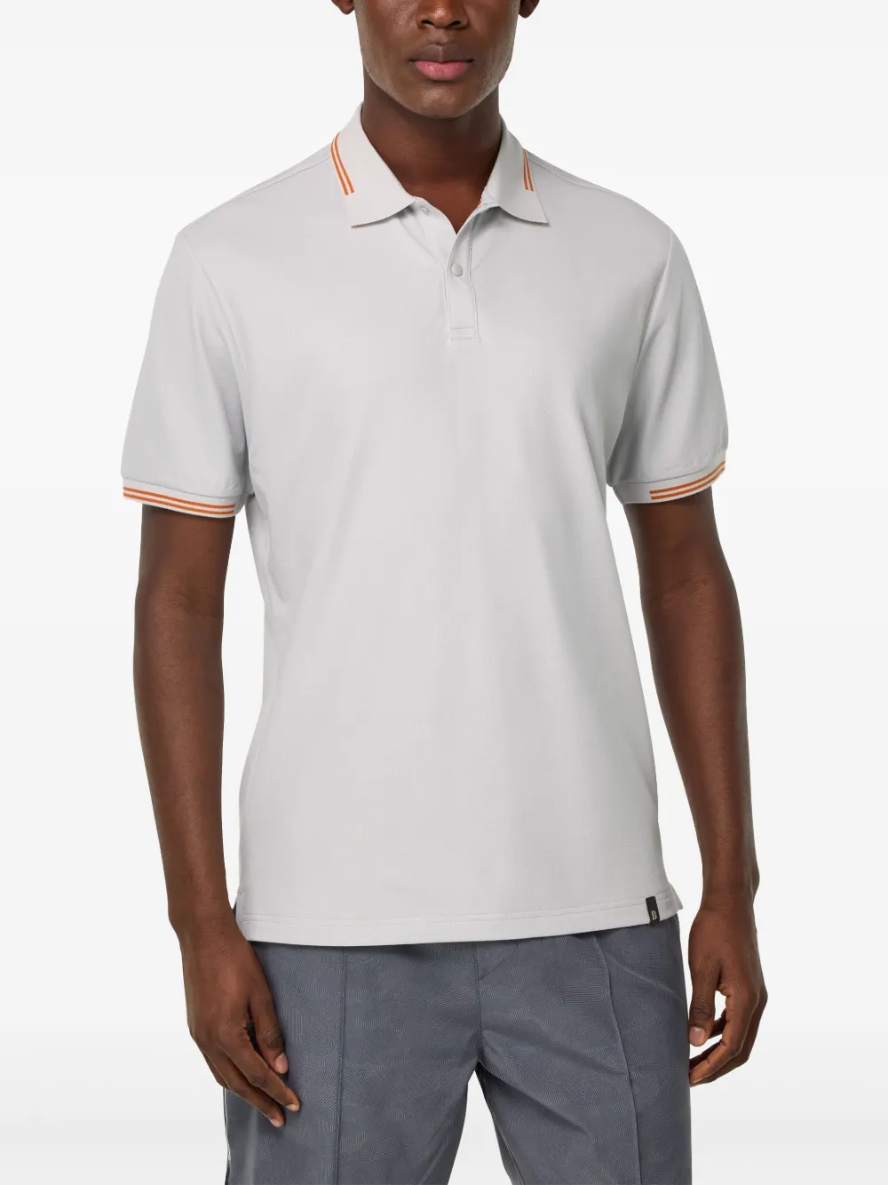 Boggi Milano Cool Jade-Fresh poloshirt Grijs