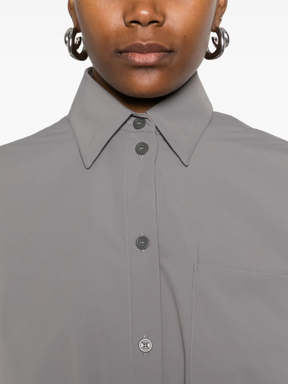 Herno Slim-fit blouse Grijs