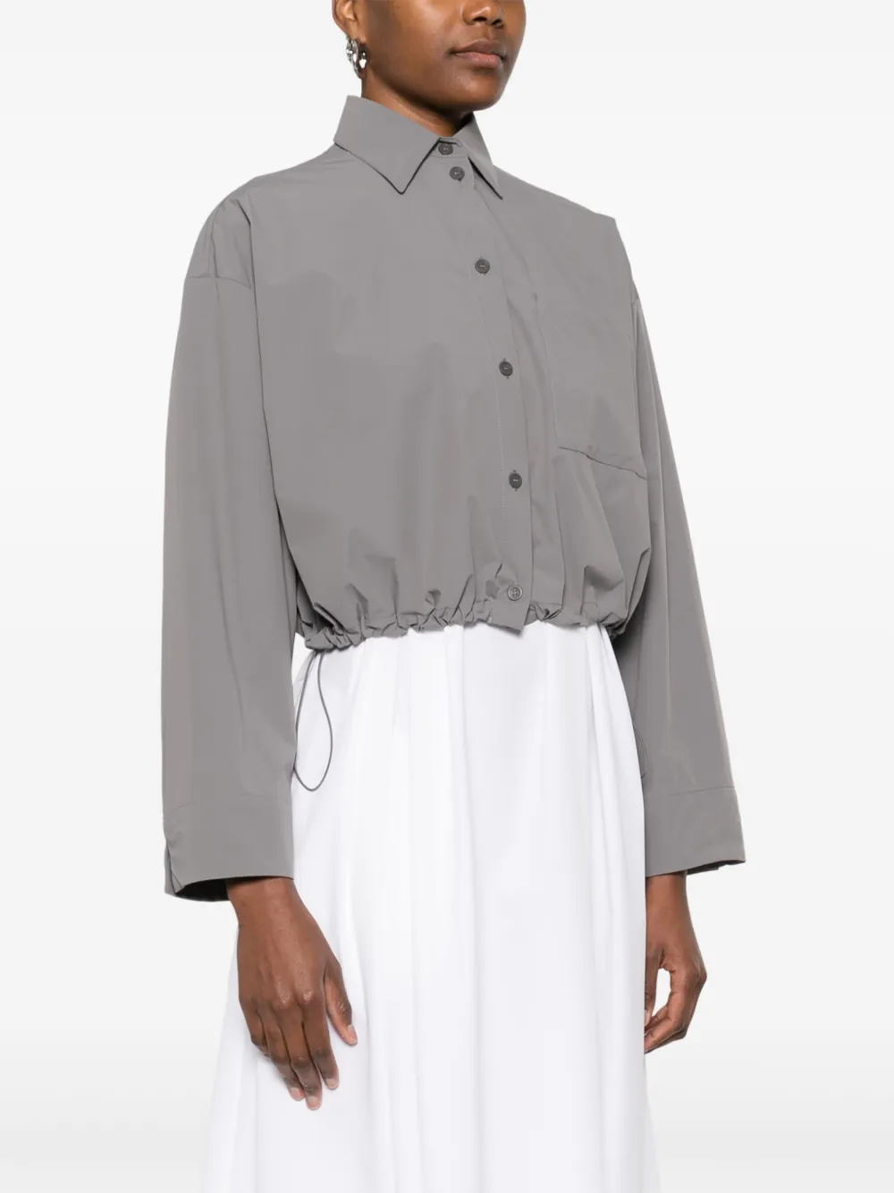Herno Slim-fit blouse Grijs