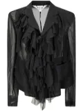 Comme Des Garçons Comme Des Garçons ruffled blazer - Black