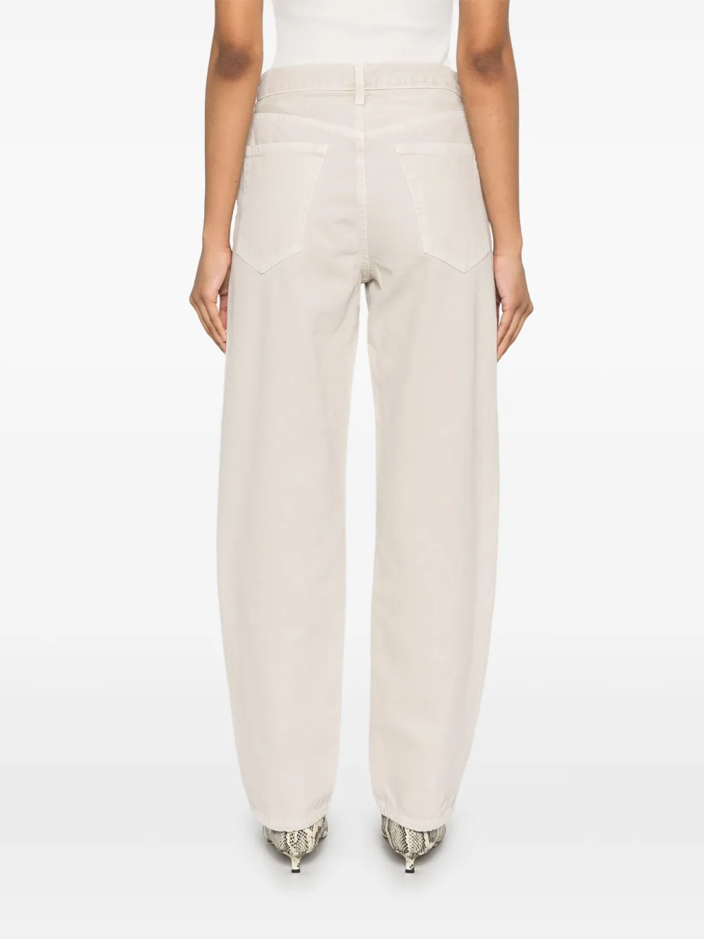 AGOLDE Straight jeans Beige