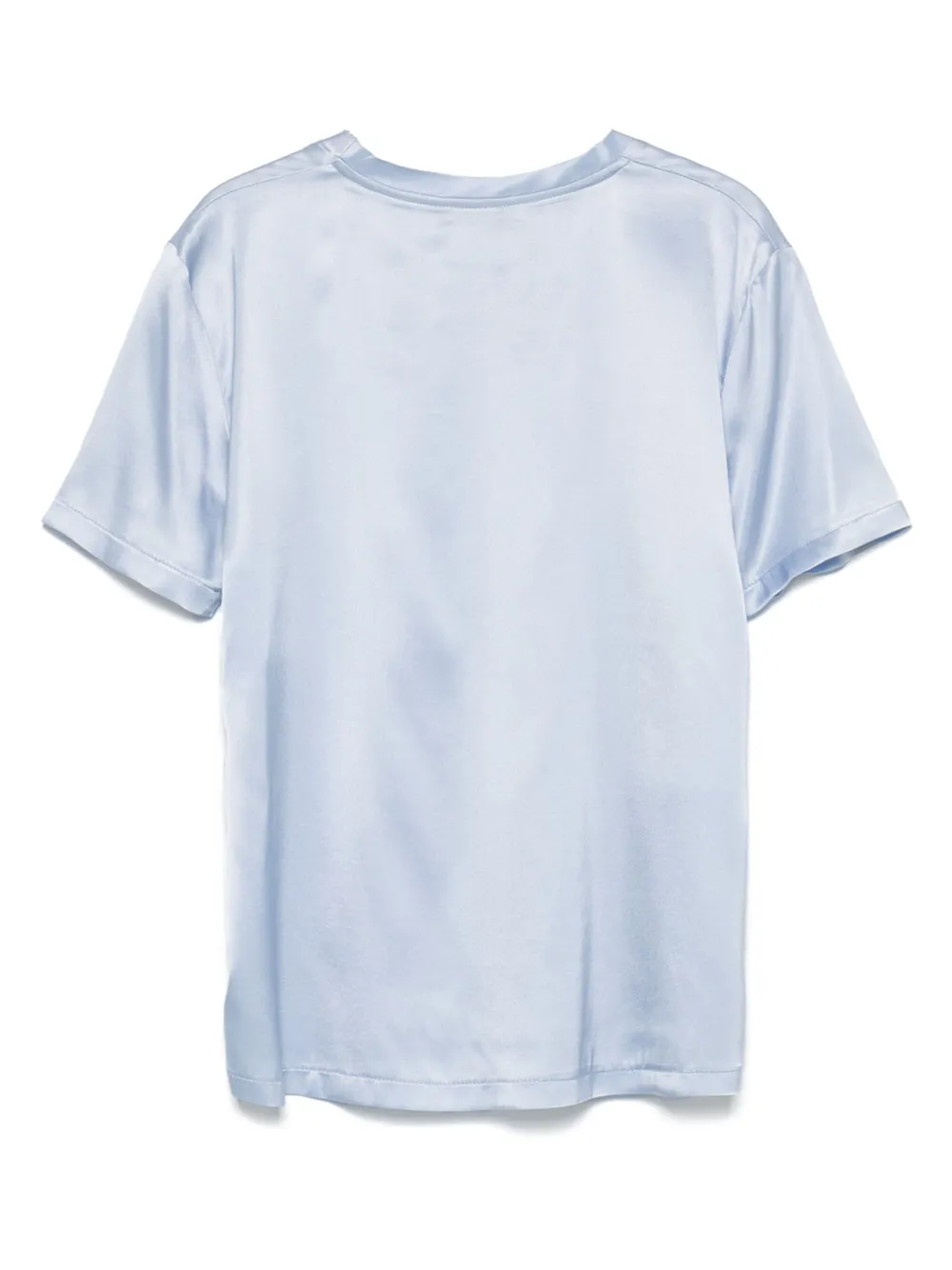 Blanca Vita Satijnen T-shirt - Blauw