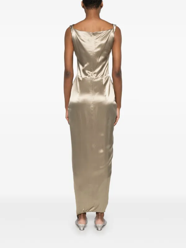 Vivienne Westwood Panther Maxi Dress | Gold | FARFETCH JO