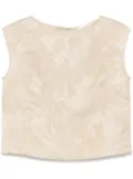 Incotex floral-jacquard tank top - Neutrals