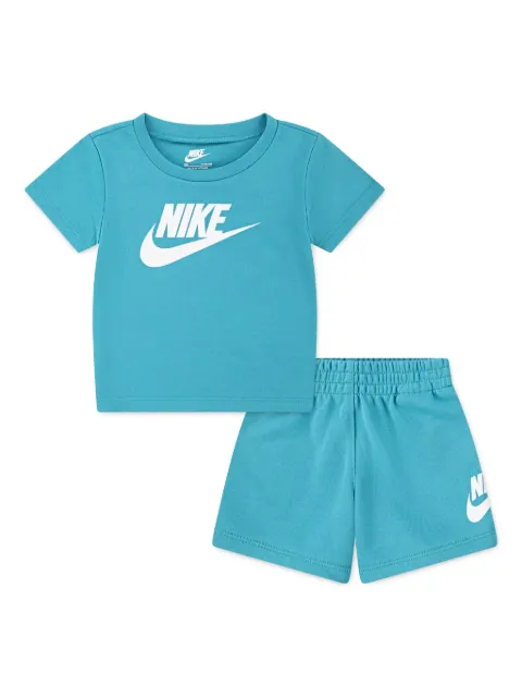 Nike Kids logo-print shorts set