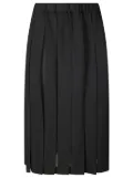 Comme Des Garçons pleated midi skirt - Black