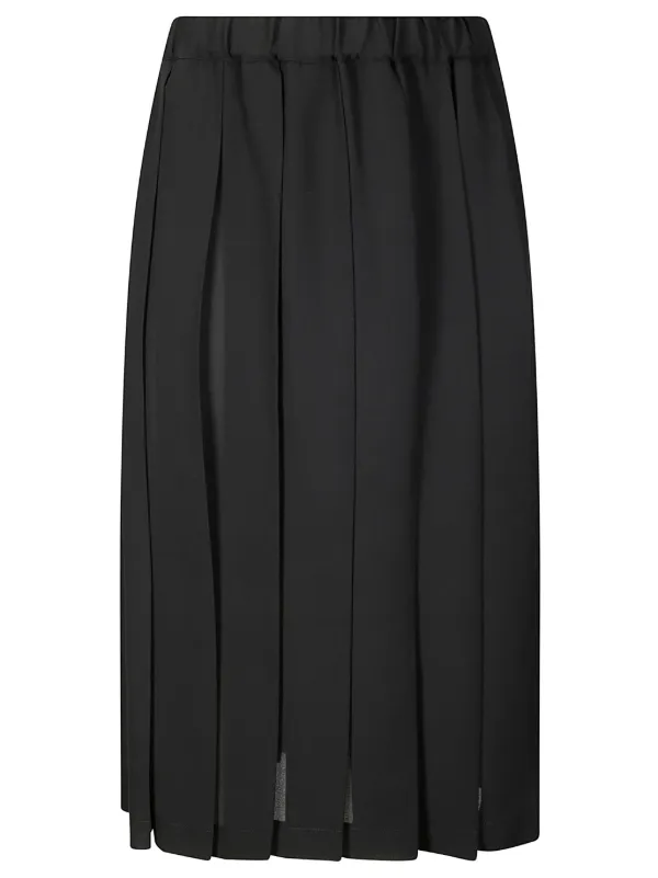COMME des GARÇONS 黒 プリーツスカート S COMME des GARCONS コムデギャルソンCOMME ウールプリーツ