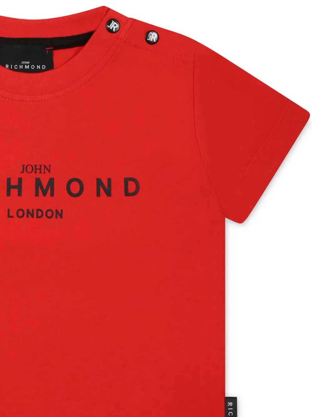 John Richmond Junior T-shirt met logoprint Rood