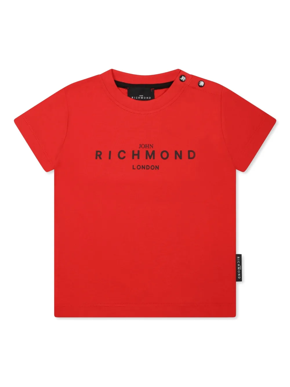 John Richmond Junior T-shirt met logoprint Rood