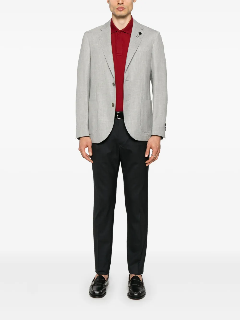 Lardini Lichtgewicht blazer - Grijs