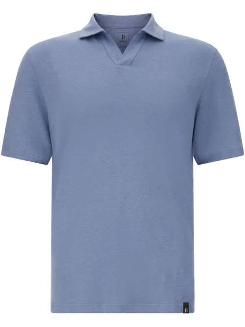 Polo en lin mélangé - Boggi Milano - Modalova