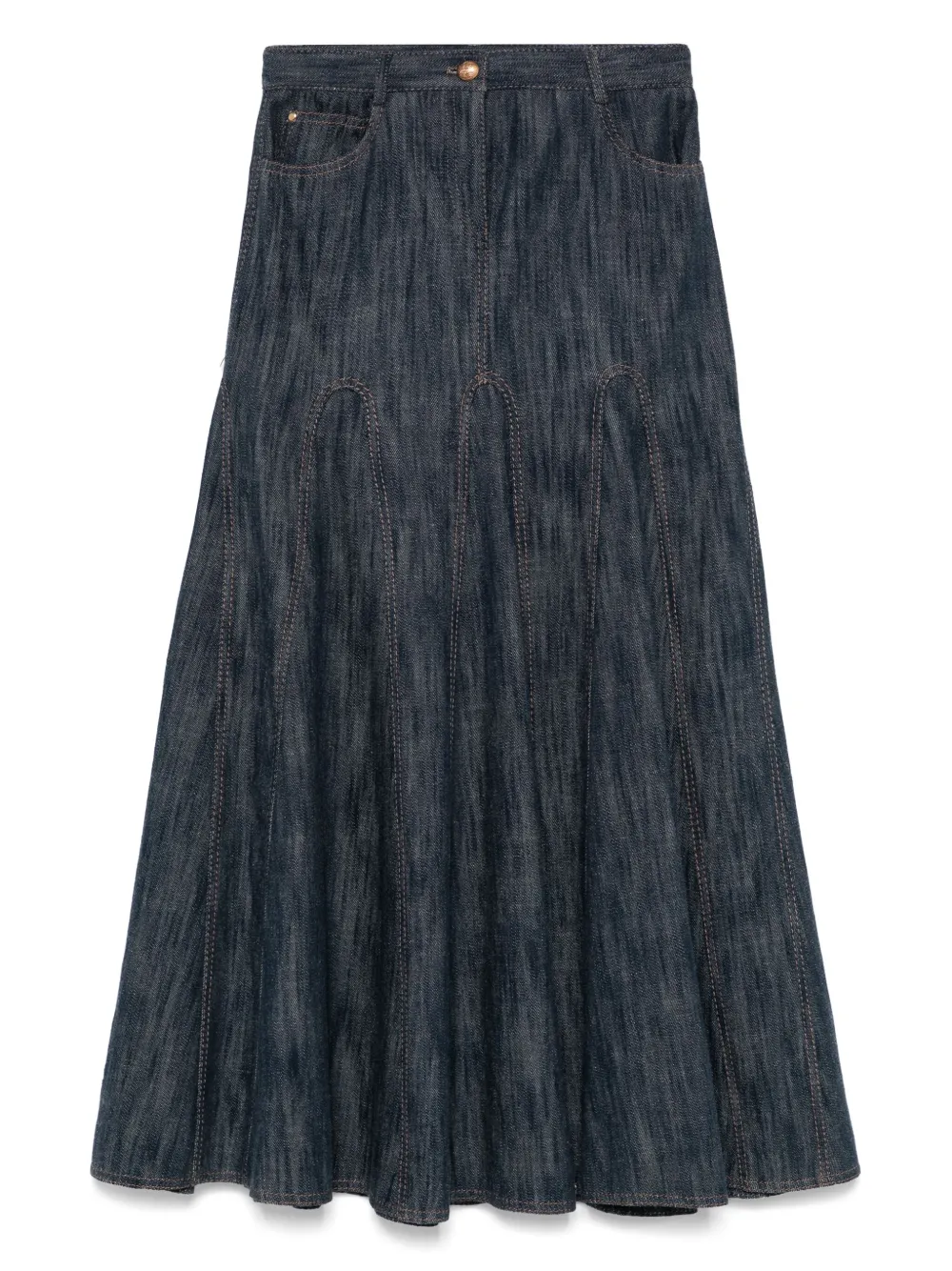 denim maxi skirt