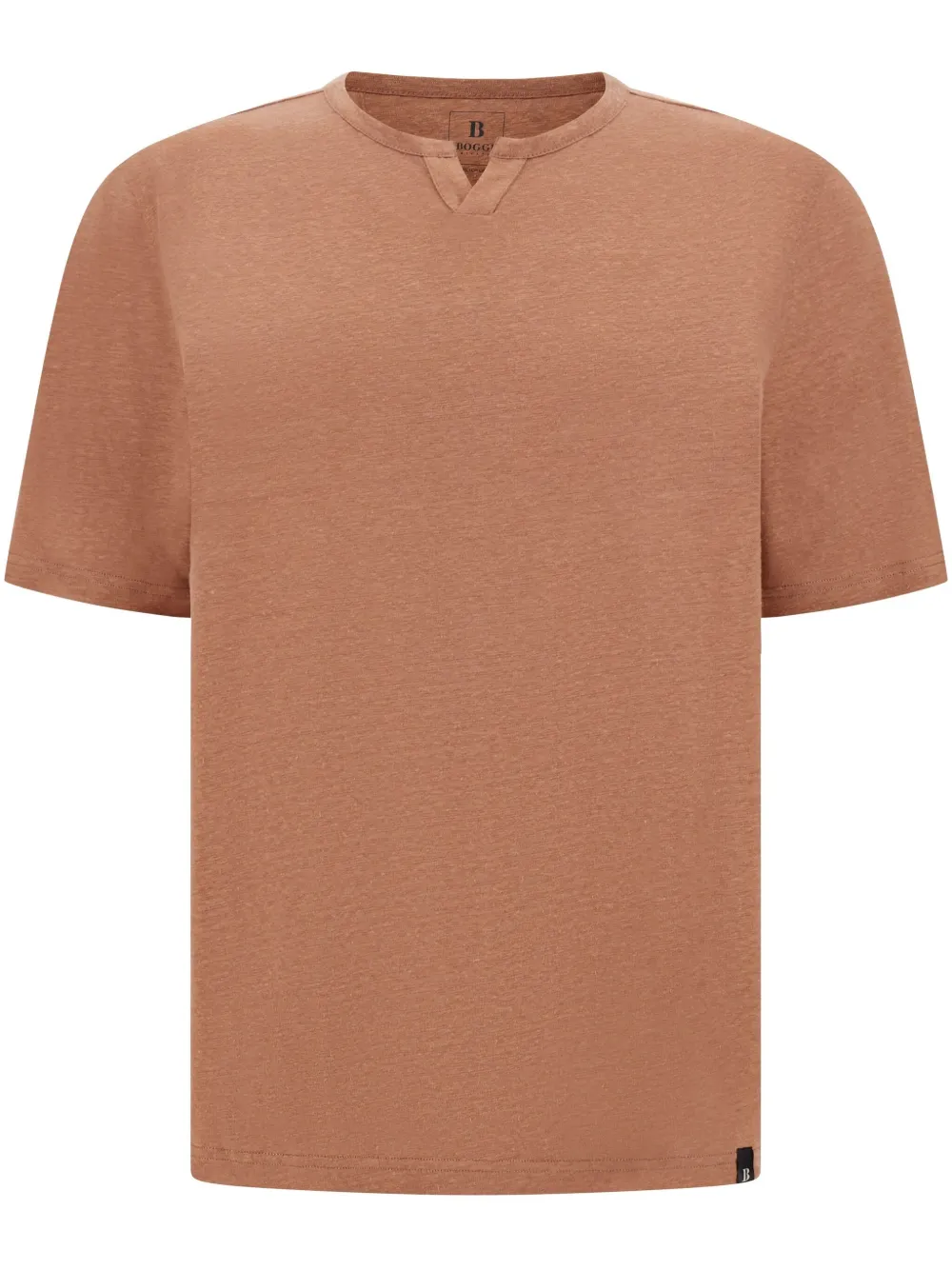 Boggi Milano playera con cuello abierto | marrón | Image 1