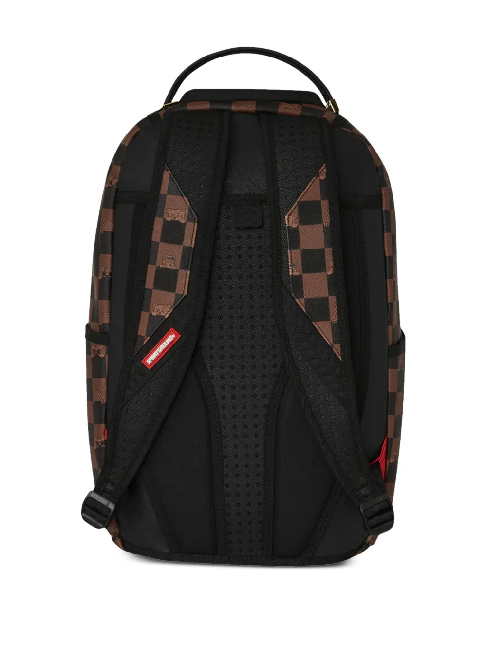 thumbnail image 2 of Sprayground Shark In Paris Brown Checkered Monogram Henny Backpack - Vegan Leather 2 of 4