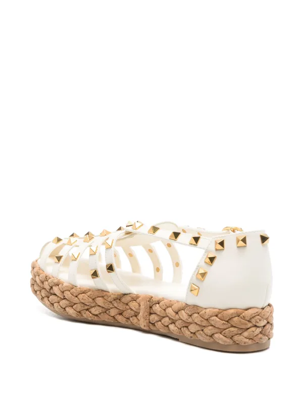 Valentino Garavani Rockstud Sandals | White | FARFETCH