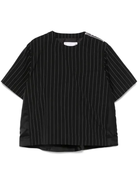 sacai striped blouse