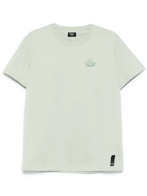 FENDI logo-embroidered T-shirt