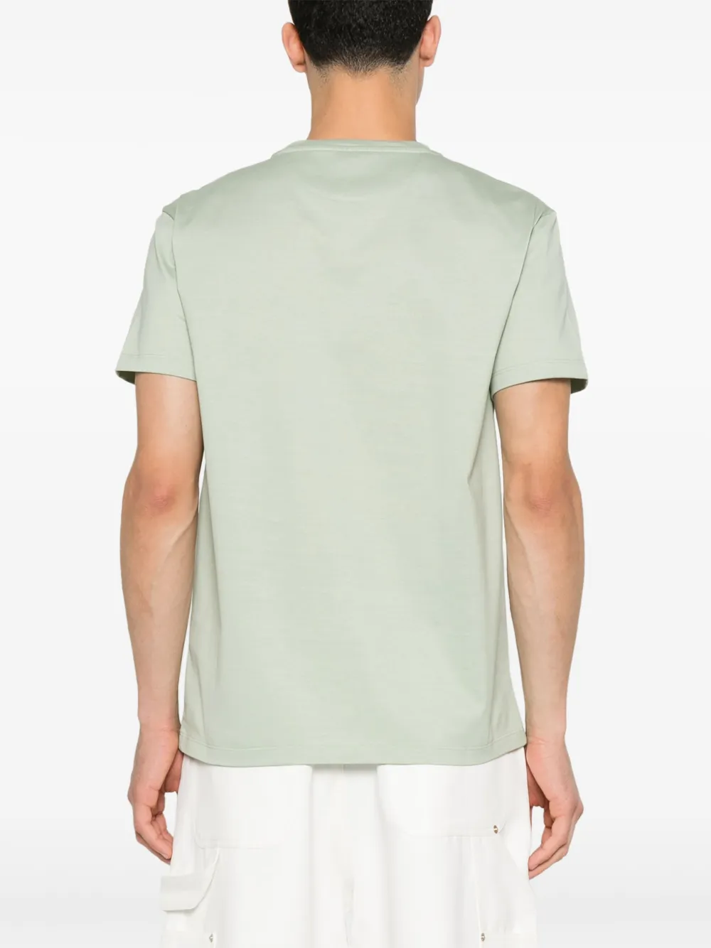 FENDI T-shirt met geborduurd logo Groen