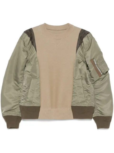 sacai sudadera con paneles