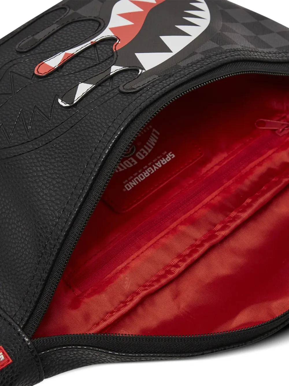 SPRAYGROUND DRIP CHECK SHARK BELT BAG 