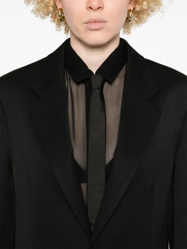 MM6 Maison Margiela シングルジャケット | ブラック | FARFETCH JP
