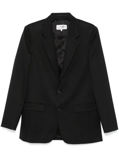 Blazer à simple boutonnage - MM6 Maison Margiela - Modalova