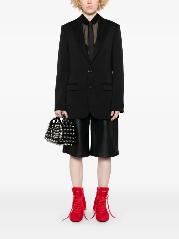 MM6 Maison Margiela シングルジャケット | ブラック | FARFETCH JP