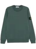 Stone Island malfilé-fleece 'old' effect sweatshirt - Green
