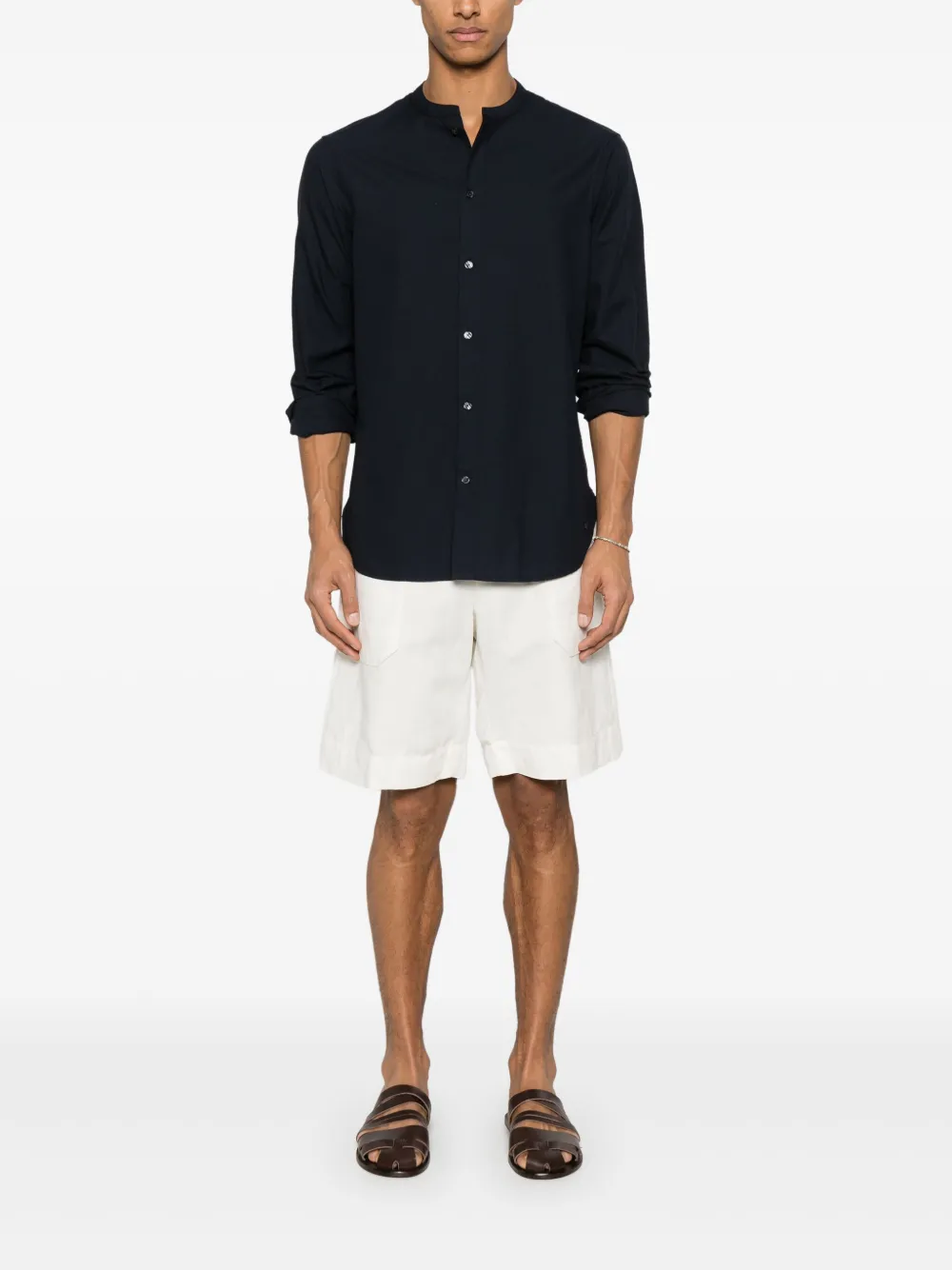 Emporio Armani Button-up overhemd - Blauw