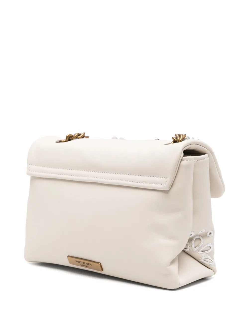 Kurt Geiger Kensington Cross Body Bag In Neutrals