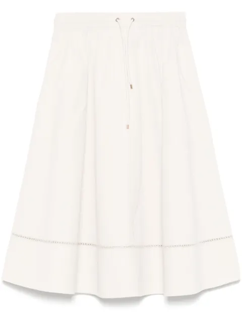 Agnona falda midi bordada