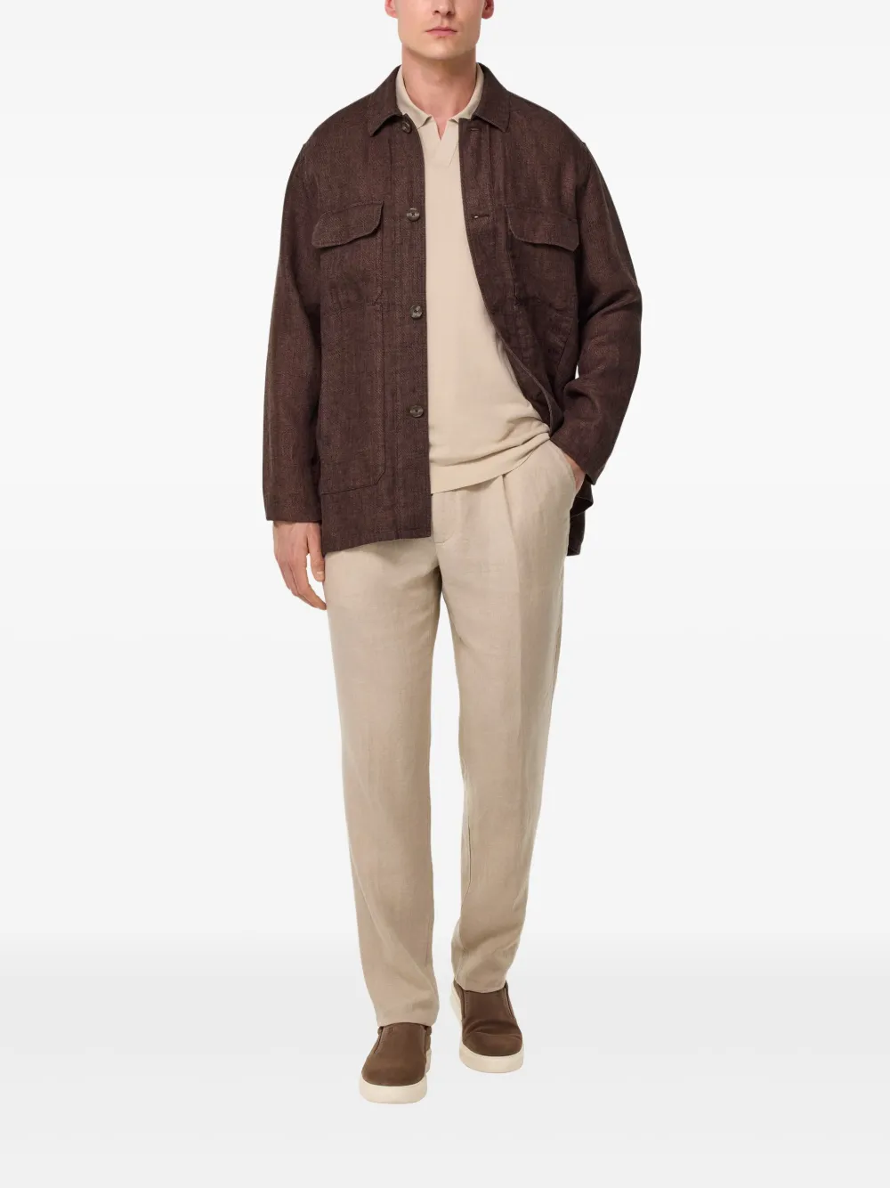 Boggi Milano Bond shirtjack Bruin