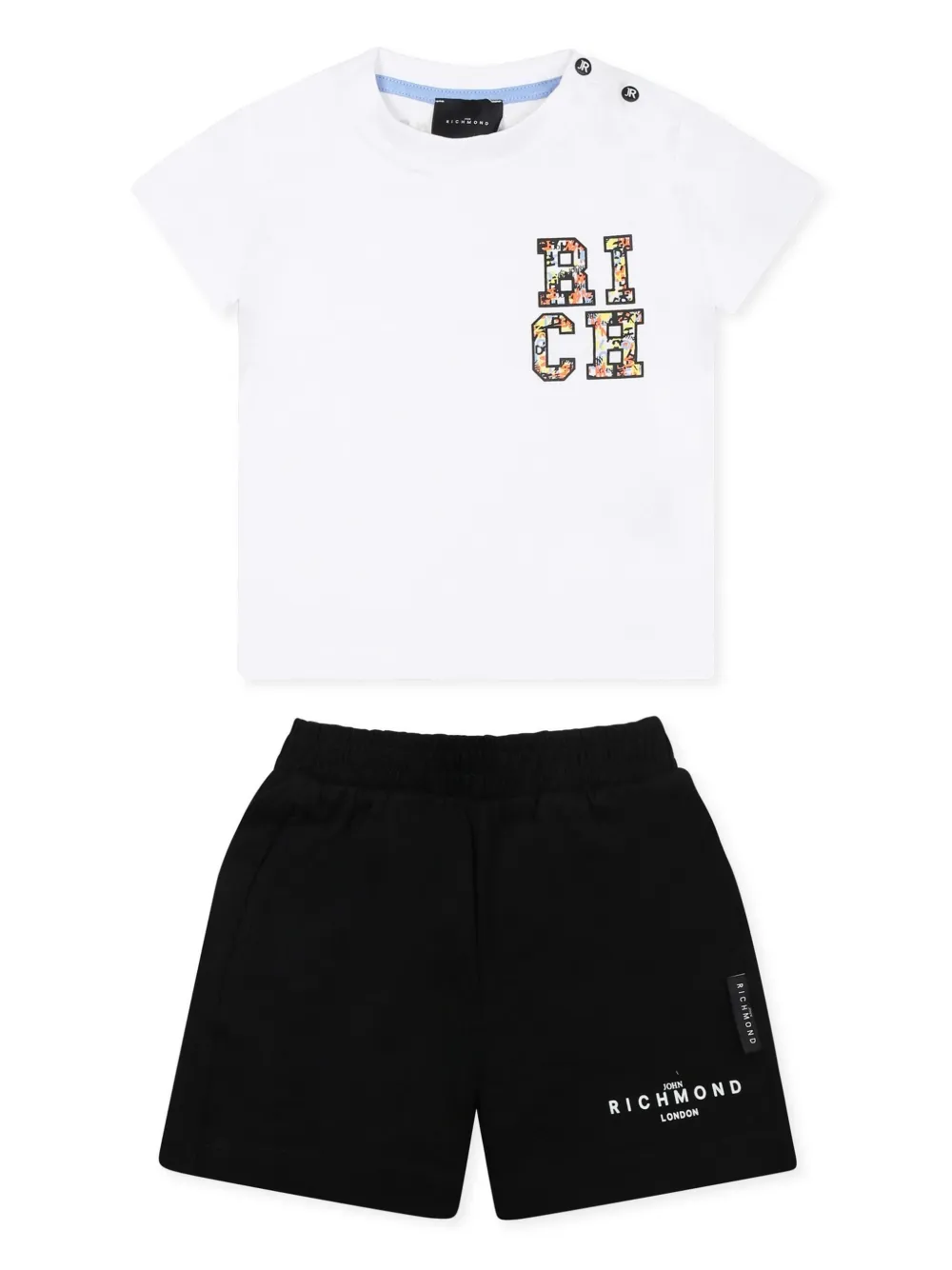 John Richmond Junior Shorts met logoprint Wit