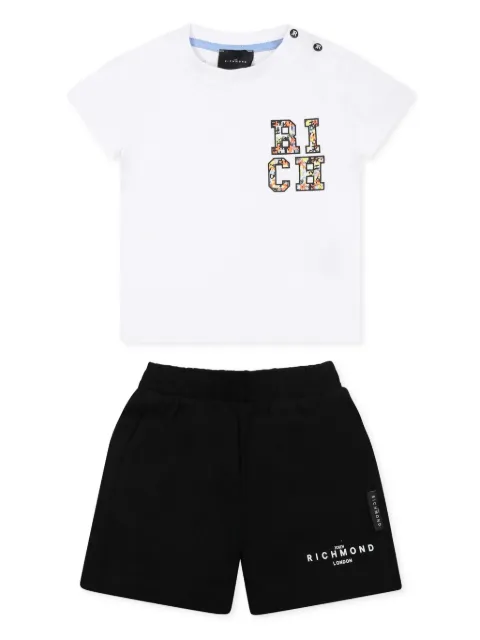 John Richmond Junior logo-print short set