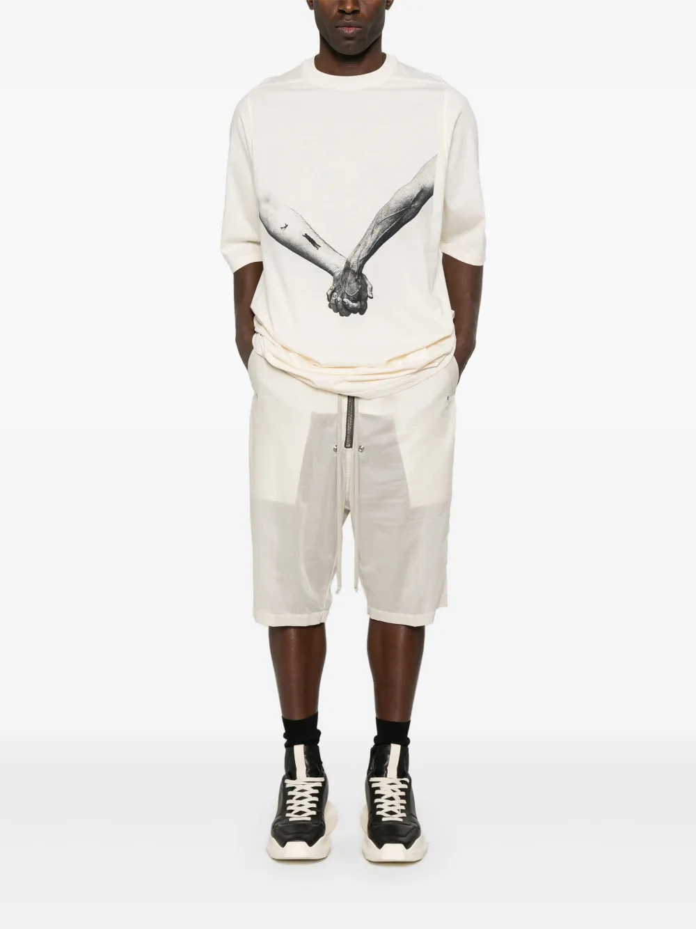 Rick Owens Jumbo T-shirt - Beige