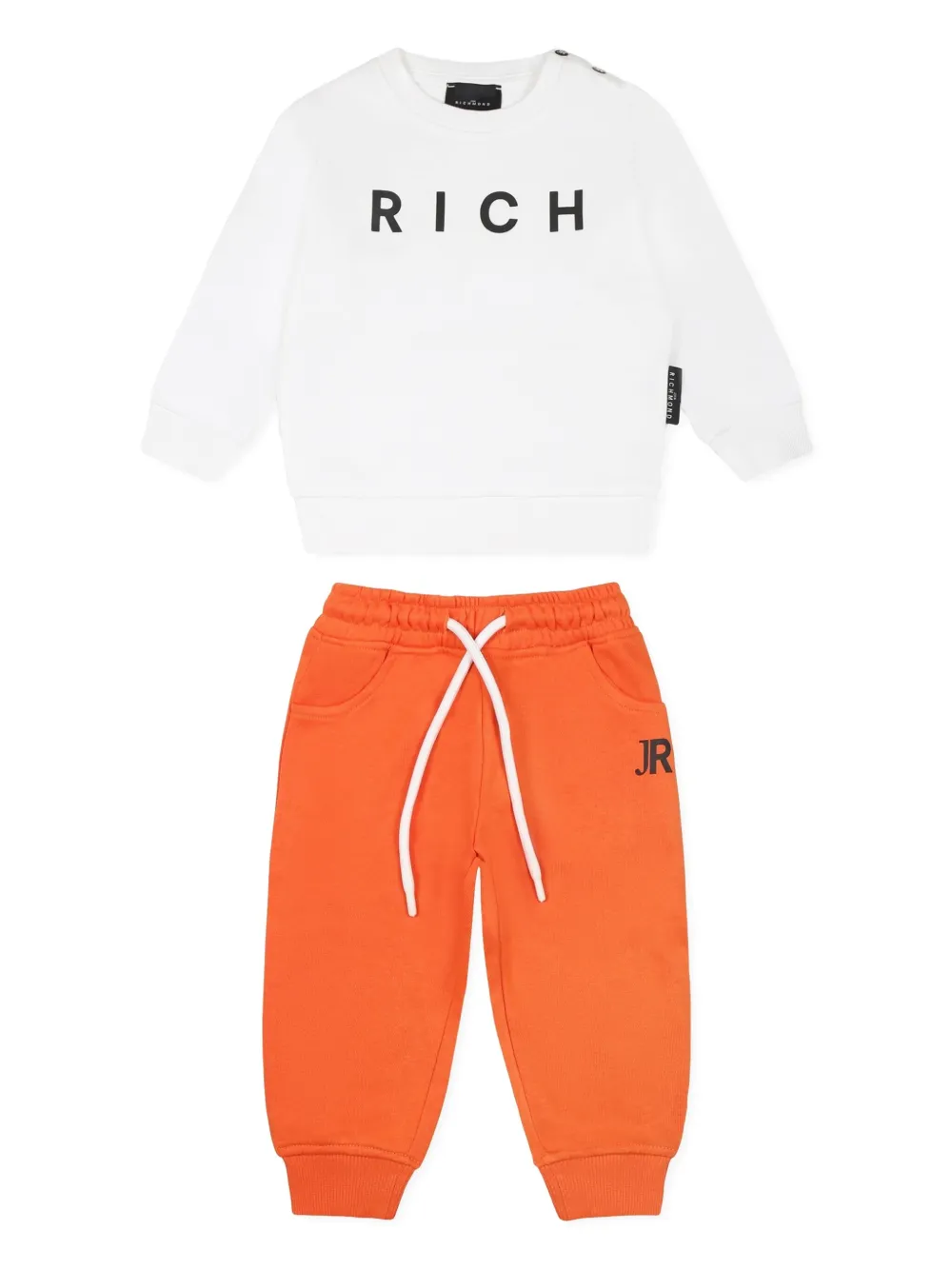 John Richmond Junior logo-print tracksuit set - Weiß