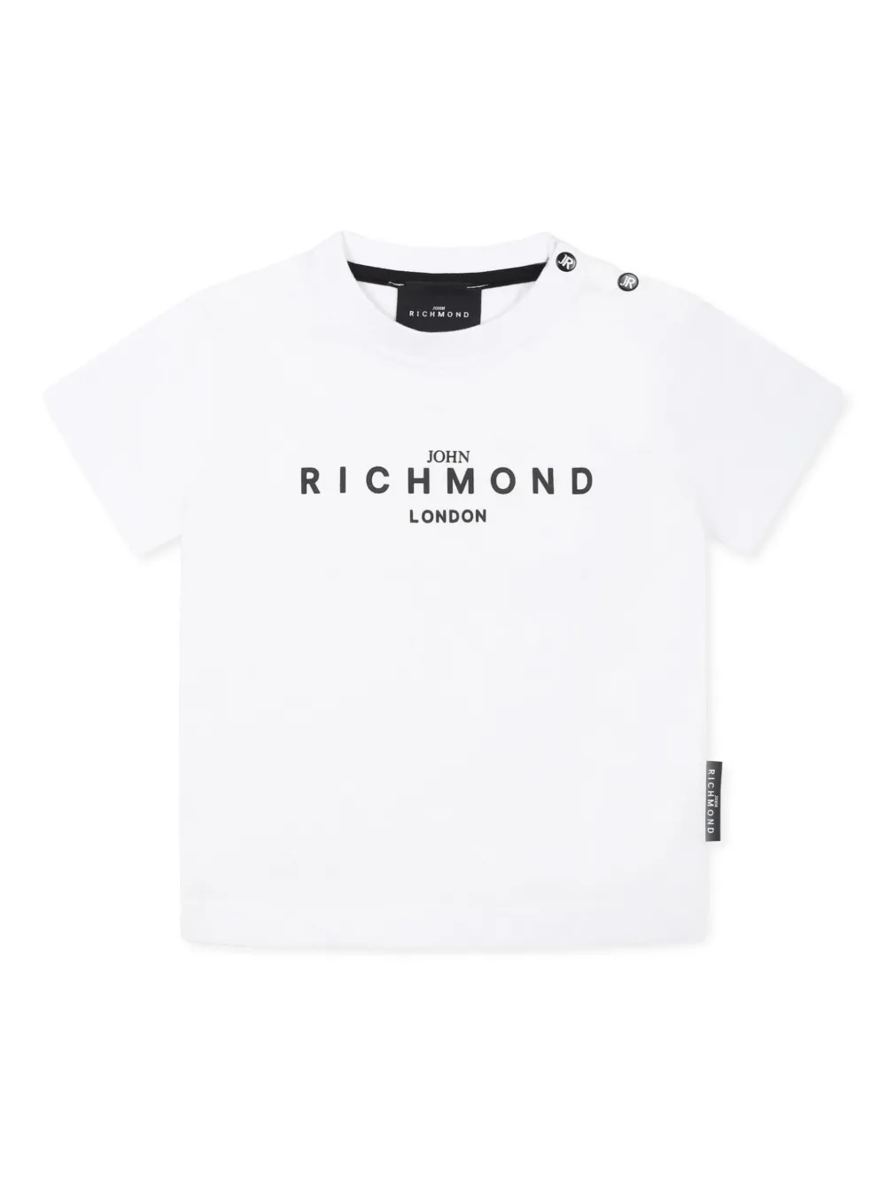 John Richmond Junior T-shirt met logoprint Wit