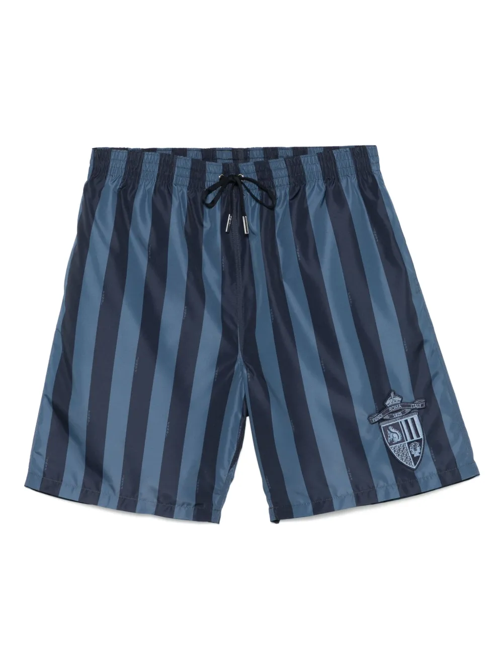 striped swim shorts