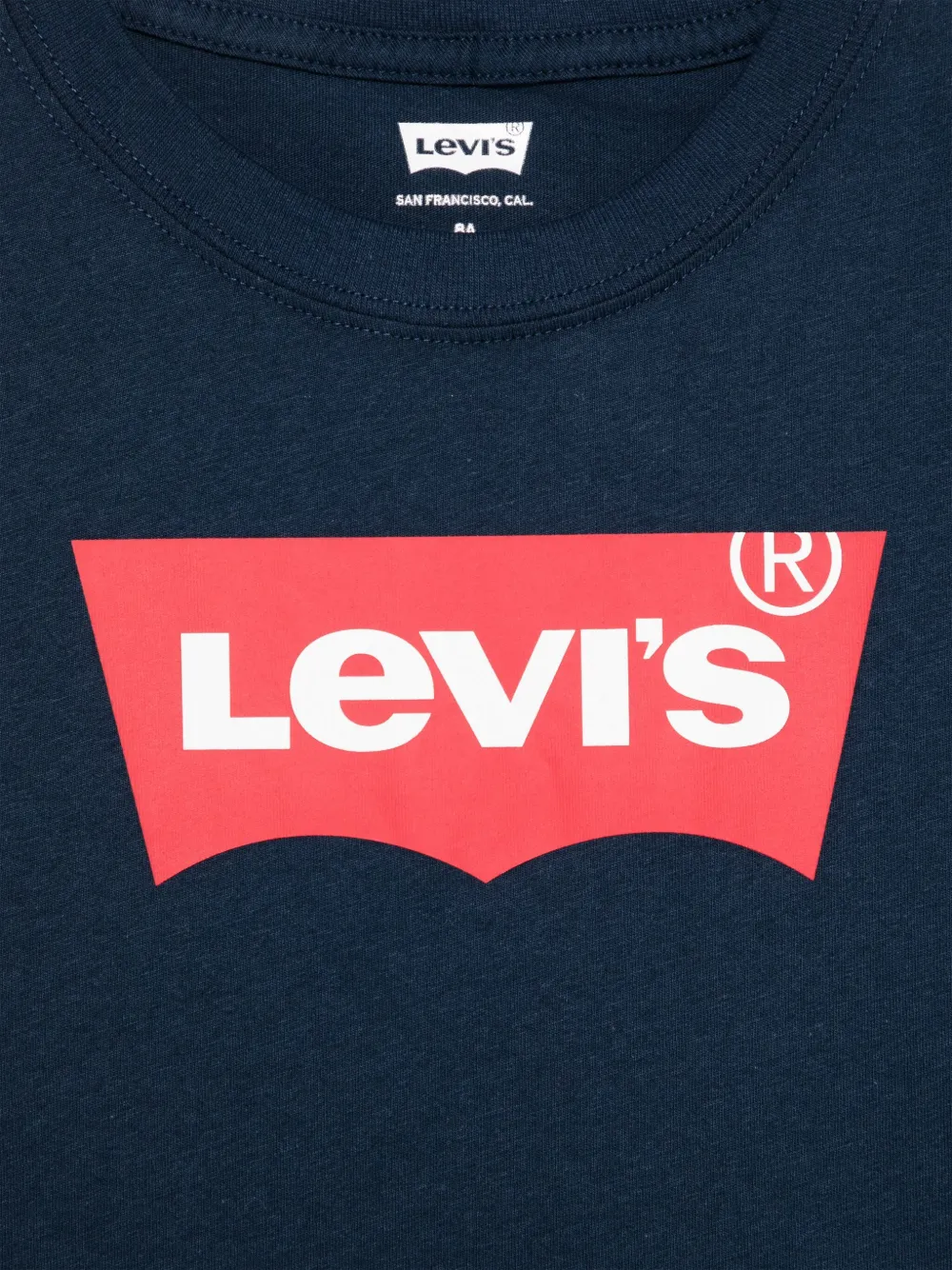Levi's Kids T-shirt met logoprint Blauw