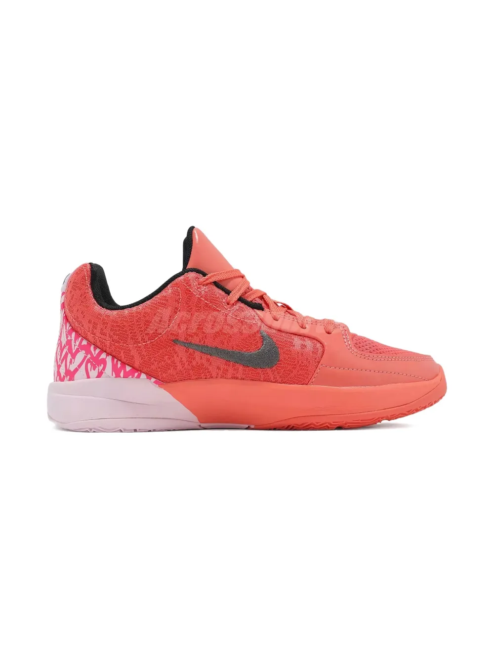 Nike Kids Ja 2 Heart Eyes "Magic Ember Iron Grey Pink Foam Deep Night Black Hyper Pink" sneakers