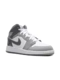 Jordan Kids Jordan 1 Mid ""White/Medium Cool Grey"" sneakers
