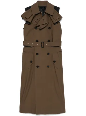 sacai』サカイ (1) ペチコート付き ストライプ シースルー