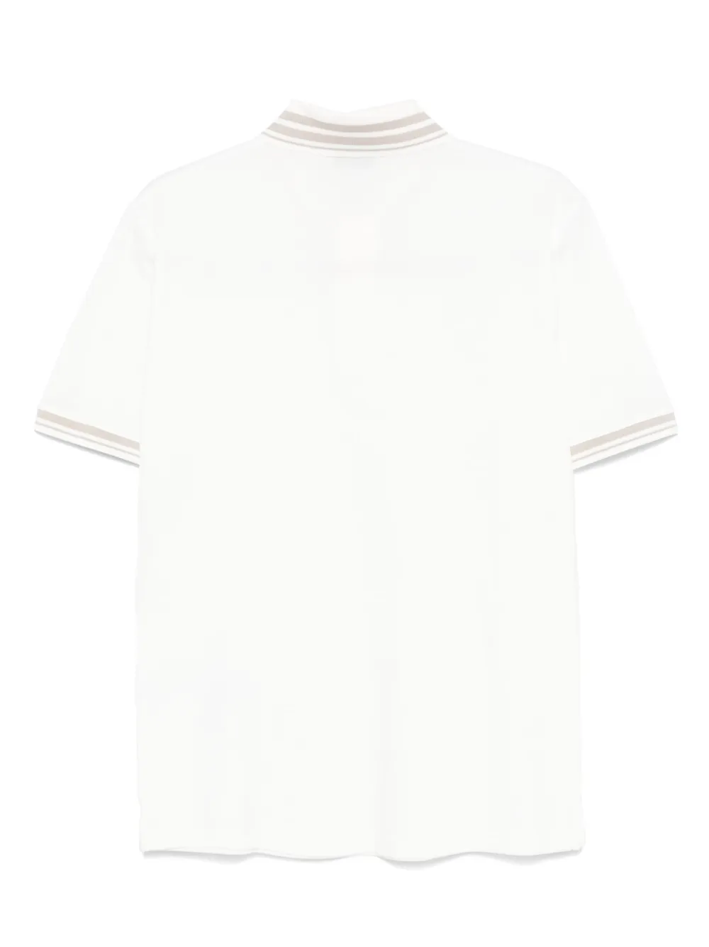 Emporio Armani Poloshirt met geborduurd logo - Wit