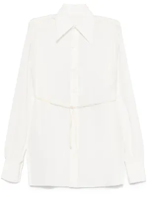 Sacai プリーツディテール シャツ | ホワイト | FARFETCH JP