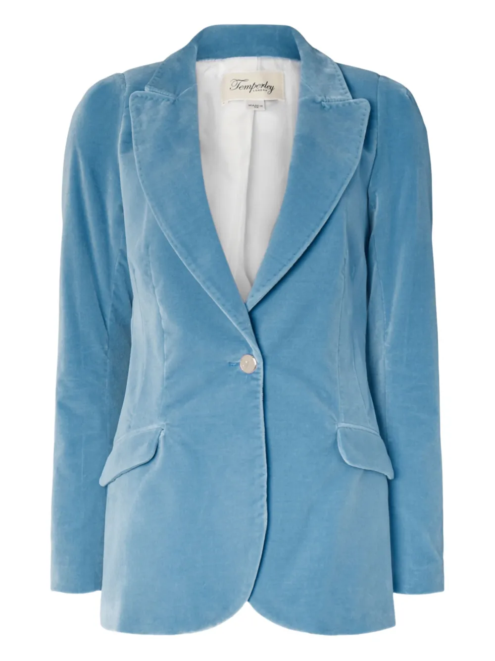 Temperley London Clove fluwelen blazer Blauw