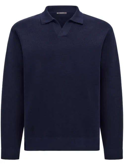Boggi Milano polo en maille - Bleu - Boggi Milano - Modalova